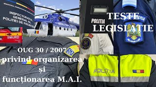 Teste admitere politie OG 30  2007 M A I [upl. by Nnylakcaj]