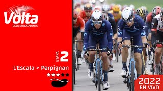 ðŸŸ¢ ETAPA 2 VUELTA A CATALUÃ‘A 2022 EN VIVO hoy ðŸš´ðŸ¼  Nairo Quintana  Richard Carapaz  Valverde [upl. by Landrum]