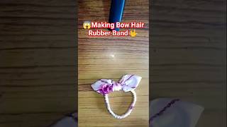 DiyHow To Stitch Bow Hair Rubber Band 👌🎇 Stitching shorts youtubeshorts Sunita stitching🌈 [upl. by Levey385]