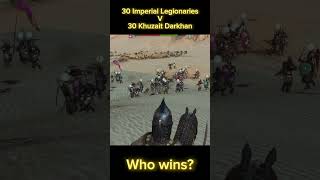 30 Imperial Legionaries V 30 Khuzait Darkhan who wins  Mount amp Blade Bannerlord bannerlord [upl. by Hasin145]