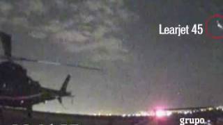 Muestra video caída del Learjet 45 Alta definición [upl. by Suhpoelc]