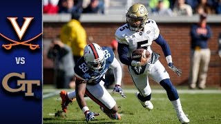 Virginia vs Georgia Tech Football Highlights 2016 [upl. by Scevour]