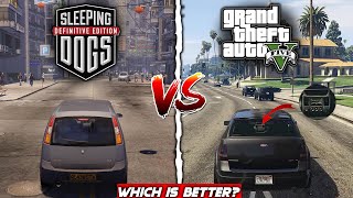 Is Sleeping Dogs really Better than GTA 5  Ultimate Comparison [upl. by Wauters]