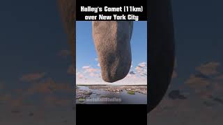 Halley´s Comet over New York City 🤯☄️ [upl. by Clapper775]