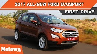 2017 AllNew Ford EcoSport Petrol AT Titanium  Road Test Review  Motown India [upl. by Ganiats]