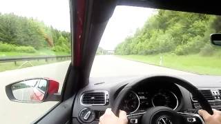 Polo 6C GTI 18 TSI DSG top speed german autobahn [upl. by Mun]