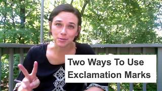 Learn How To Use Exclamation Marks [upl. by Ettesus269]