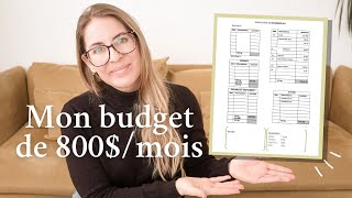 VIVRE AVEC 800MOIS  Extrême frugalité [upl. by Fern693]