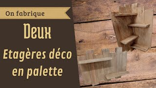 Comment faire des petites étagères décorative facilement avec de la palette [upl. by Emsoc885]