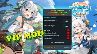 Magical Girls Idle MOD Menu APK  Damage Defense God Mode Speed Weapon Swap amp Freeze [upl. by Damalus]