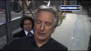 EXCLUSIVE Alan Rickman Signs Autographs for Fans [upl. by Ecital]