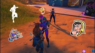 Aloy Skin SprayEmojiEmote Battles in Party Royale [upl. by Assitruc653]