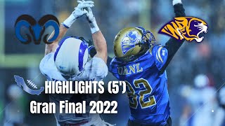 HIGHLIGHTS 2022  Borregos MTY 3230 Auténticos Tigres  ONEFA 2022  Resumen ráfaga [upl. by Anatlus]