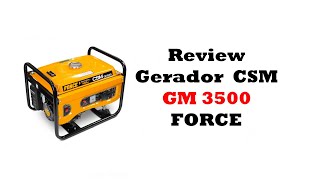 Gerador CSM GM 3500 Review [upl. by Adnohrahs232]