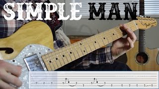 Learn the riff from quotSimple Manquot by Lynyrd Skynyrd  Quick Easy Electric Guitar Tutorial [upl. by Meuse55]