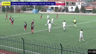 Ortaca Esnafspor 4  0 Fethiye 1923 SK I Muğla U14 Ligi Şampiyonası 2 Etap Grupları 2Tur [upl. by Young]