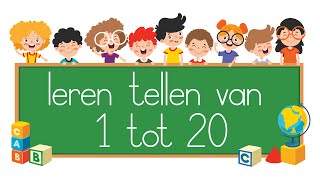 Leer Tellen van 1 tot 20 niveau 3 Educatieve KinderVideo voor Telvaardigheden [upl. by Sower524]