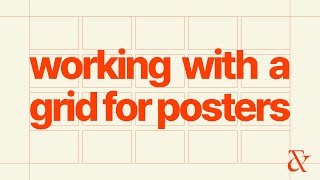 Working with a grid for poster design [upl. by Oznole417]