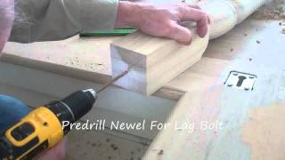 How To Secure A Newel Post [upl. by Fennie822]