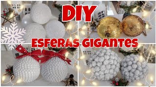 DIY Cómo hacer Esferas gigantes Decoraciónes para el Árbol  manualidades Navideñas 2023 [upl. by Merritt673]