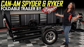 CanAm Spyder amp Ryker quotFoldablequot Trailer by Stinger [upl. by Lias318]