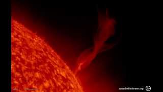 Prominence eruption northwest of the Sun  NASA images of a solar flare May 21 2013  Video Vax [upl. by Galang857]