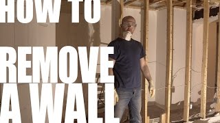 HOW TO Remove a non loadbearing wall in 30 seconds [upl. by Eitsrik]