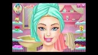 Barbie Real Makeover full game playmake up game for girls [upl. by Aleirbag]