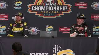 Grant Enfinger and Corey Heim Craftsman Truck Series Championship Post Race Press Conference [upl. by Notsua297]