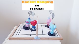 Badminton Racket Banging in HINDI  Very Easy Way badmintonhindi badmintonruleshindi [upl. by Wolfram]