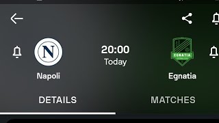 Napoli Vs Egnatia Live [upl. by Salchunas582]