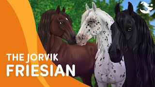 Meet the updated Jorvik Friesian 😍  Star Stable Breeds [upl. by Analram]