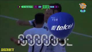 Querétaro vs Pumas 1x 1 Goles y Resumen Liga MX Jornada 17 Apertura 2017 HD [upl. by Yenaj]