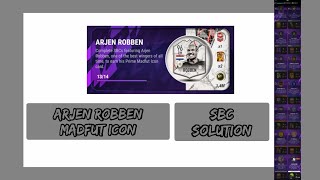 Arjen Robben Madfut icon all sbc solutions  Madfut 22 [upl. by Karlotte]