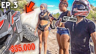 EPISODE 3 ATV RIDNG WITH THE GIRLS GONE WRONG THEY CRASHED IT 😱  MTKSTO 🌵 [upl. by Ahsaf545]