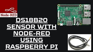 Connecting DS18B20 Sensor with NodeRED using Raspberry Pi iotstarters iot iotinnovation [upl. by Taddeusz]