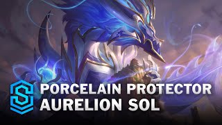 Porcelain Protector Aurelion Sol Skin Spotlight  League of Legends [upl. by Eseret]