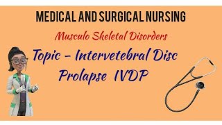 Intervertebral Disc prolapse Musculoskeletal DisordersMSN 👩‍⚕ PS KNOWLEDGE [upl. by Danika]