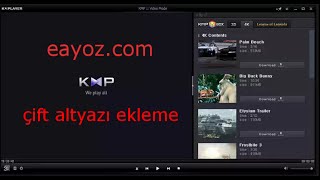 kmplayer çift altyazı ekleme [upl. by Favianus760]