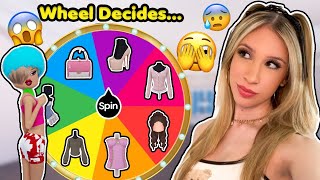 WHEEL DECIDES my OUTFITS in DRESS TO IMPRESS GONE WRONG [upl. by Sitnalta]