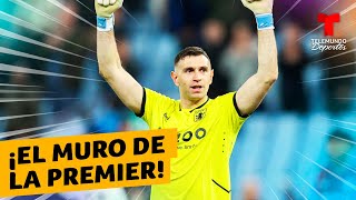 Las mejores atajadas de Emiliano Martínez  Premier League  Telemundo Deportes [upl. by Ennasirk]