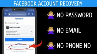 How to Recover Facebook Account Without Email  Phone Number or Password  EASY  2023 [upl. by Burgwell]