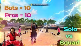 Ten Bots vs Ten Pros vs SRB 🔥🔥🤭😂  Full Funny Video  funwithsrbyt  freefire trending srb [upl. by Durand96]