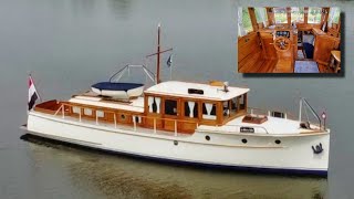 THIS Is The Only 1933 43 ft Commuter Classic Boat Tour On Here And She Is For Sale [upl. by Aleac]