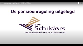 De pensioenregeling uitgelegd  BPF Schilders [upl. by Desireah326]