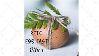 Keto Egg Fast Day 1 Results  Egg Fast [upl. by Aihpos]