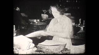 Manufacturing wafer biscuits c1922  Fabrication de Gaufrettes c 1922 [upl. by Yssis]