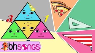 The Shapes Song  Popular Nursery Rhymes Vocal 4K [upl. by Norrag]