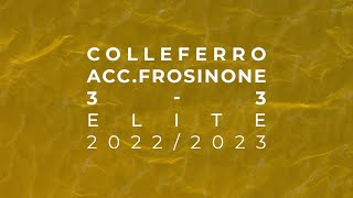 U15 Elite 20222023  Colleferro v Accademia Frosinone [upl. by Kalindi]