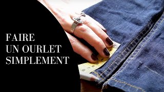 Comment faire un ourlet de jean  La couture pour les débutants [upl. by Aerahs350]